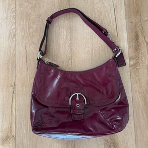Coach F19709 Purple Shoulder Purse